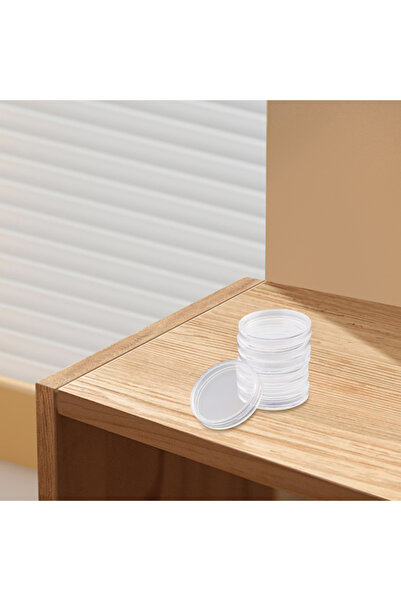 Choice A 100pcs 28mm Plastic Transparent Coin Cases Storage Capsules For Coin...