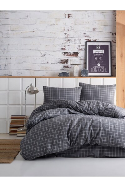 FARİKA Single Quilt Cover Set Duvet Cover: 160 X 220 Cm Flat Sheet: 160 X 240...