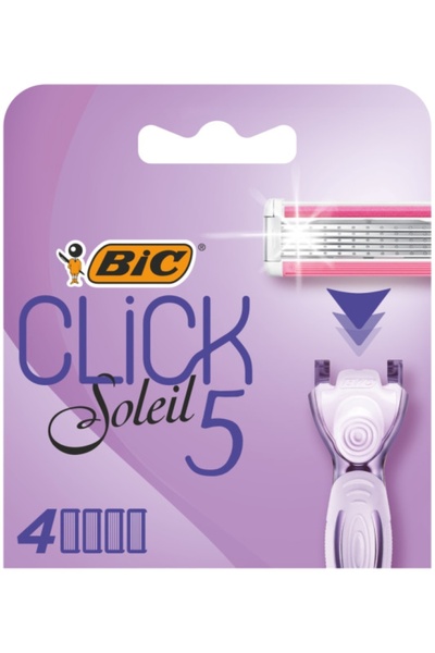 Bic Click Soleil 5 Bıçaklı Kadın Tıraş Bıçağı Yedek Başlık 4’lü