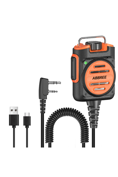 Choice Orange ABBREE AR-158 Rechargeable Microphone Speaker Mic Adjustable Vo...