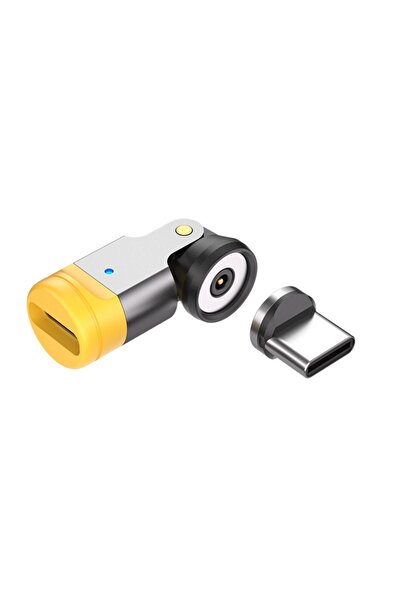 Choice1 سيلفر تي سي 540 °   محول مغناطيسي دوار USB C إلى Type C بقدرة 240 واط...