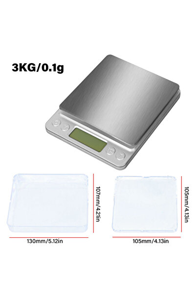 Choice 3KG 0.1g 500g 0.01g/3KG 0.1g Weight Digital Electronic Scale LCD Displ...