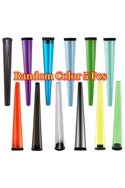 Choice1 Random Color 5pcs 5pcs 112mm King Size Waterproof Airtight Tubes Smel...