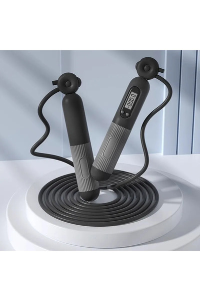 choice2 black Jump Rope with Counter, Adjustable Skipping Rope with Calorie C...