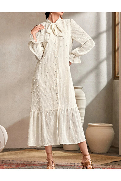 Evendi Rochie medie, Crem