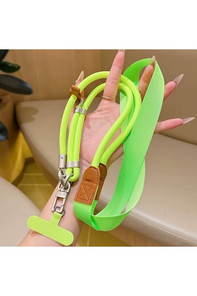 Choice4 Green Universal Phone Lanyard with Clip Upgraded Anti-Drop 360° Rotat...