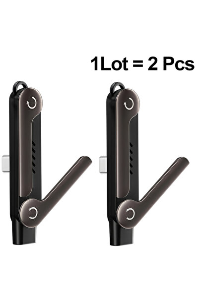 choice2 2PCS 240W 2 in 1 Type C OTG Adapter Foldable Phone Stand PD Fast Char...