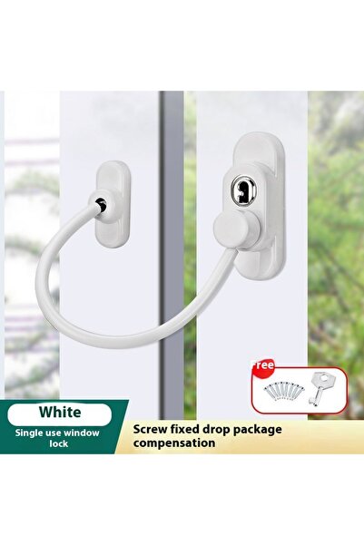 Choice1 No White upgrade Child safety window lock for sliding doors; anti-the...