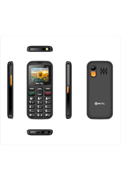 Choice Black MKTEL S42 Feature Phone 2.0 inch Big Button Dual Sim Standby Mob...