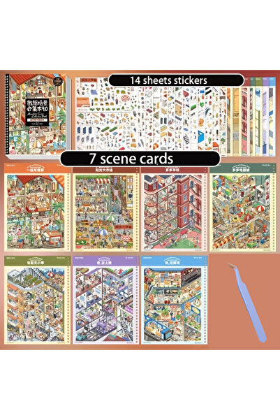 Choice S31416-A Mr.Paper 1 Book + 1 Tweezer 9.0 Miniature Scene Diorama Stick...
