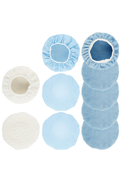 Choice 10pcs Car Polisher Pad Bonnet 9-10in Soft Microfiber Car Cleaning Tool...