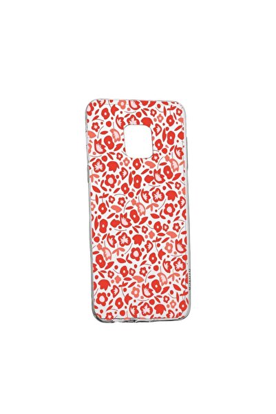 bestcase Husa Red Floweres Pattern, pentru Xiaomi Redmi Note 9, rezistenta la...