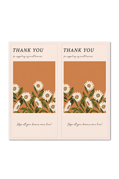Choice A-50pcs 50pcs Flower Thank You Stickers Seal Labels For Gift Or Commod...