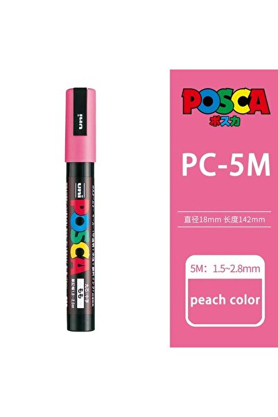 Choice15 PC-5M Peach color 1pcs Japan UNI POSCA Markers PC-1M/3M/5M Acrylic G...