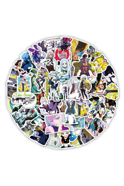 Choice 50Pcs 50PCS Cartoon Anime Cyberpunk Edgerunners Graffiti Stickers DIY ...