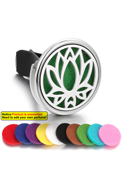 Choice9 XQ202-3-10pcs Pads 1pc Refillable Car Air Freshener Perfume Diffuser ...