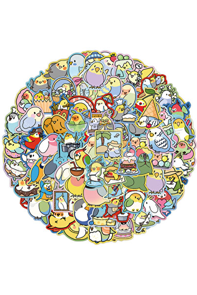 Choice 70PCS 70PCS Cartoon Cute Parrot Graffiti Stickers Decoration DIY Phone...