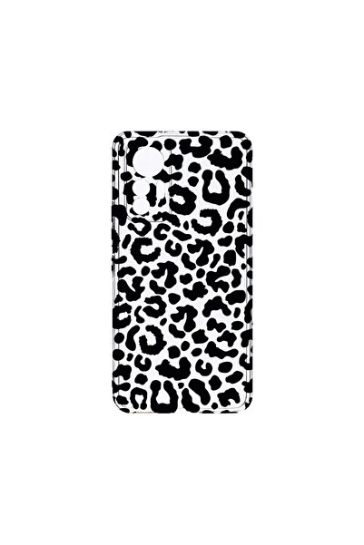 bestcase Прозрачен силиконов калъф 2ММ, съвместим с Xiaomi 13 Lite, Леопардов...