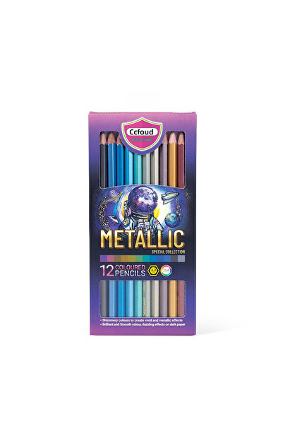 Choice 12 color Ccfoud Metallic Colored Pencils 12 Colors for Adults Coloring