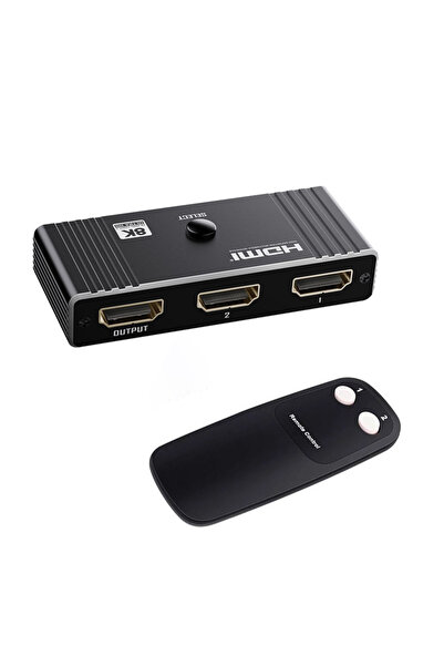 Choice black Bi-Directional 8K HDMI2.1 Switcher 2 in 1 out 8K@60Hz 4K@120Hz 4...