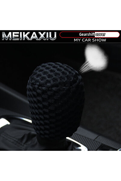 Choice black 3D Breathable Mesh Car Gearshift Lever Cover Handgrip Gear Shift...
