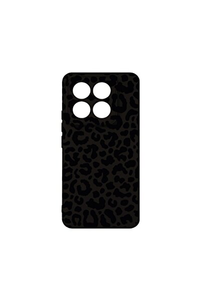 bestcase Калъф за Xiaomi 14T Pro, BestCase® Тънък силиконов 0.8ММ, Леопардов,...