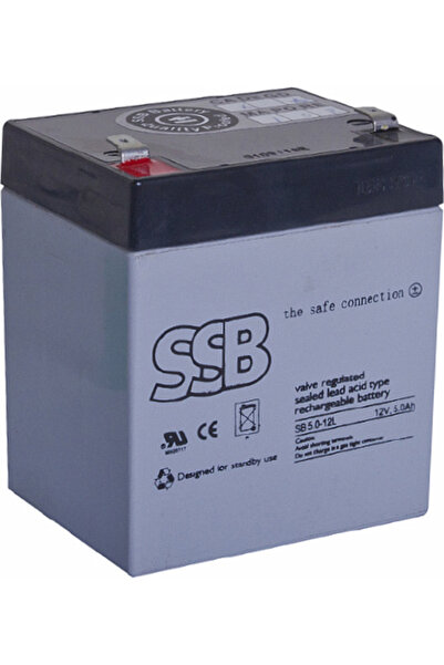 SSB Baterie SB 5-12L 12V/5Ah T2 - faston 6.3mm