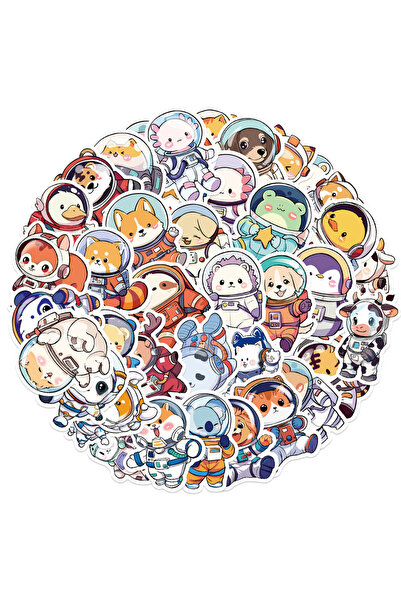 Choice1 50pcs pack 10/30/50PCS Animal Astronaut Graffiti Sticker Phone Laotop...