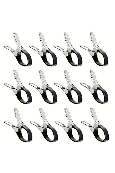 Choice 12PCS Black 6/12pcs Durable Stainless Steel Pool Cover Clips with Blue...