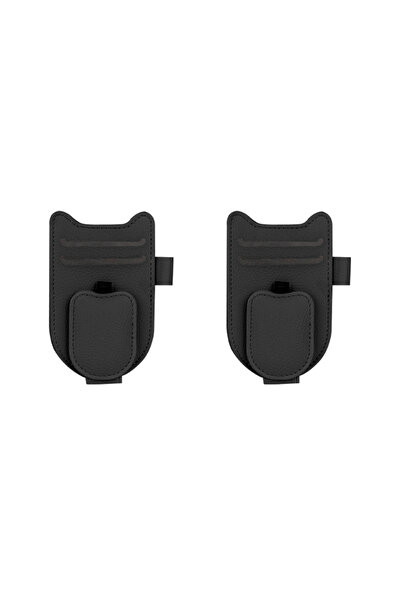 Choice5 Black 2pcs Car Sun Visor Glasses Holder Magnetic Eyeglasses Hanger Cl...