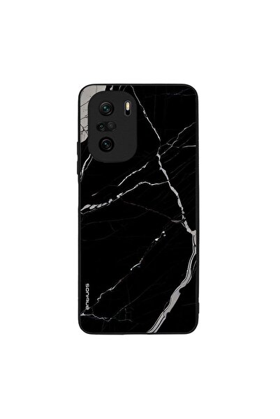 Sonique Θήκη Marble Series για Xiaomi Poco F3 / Mi 11i Μαύρο