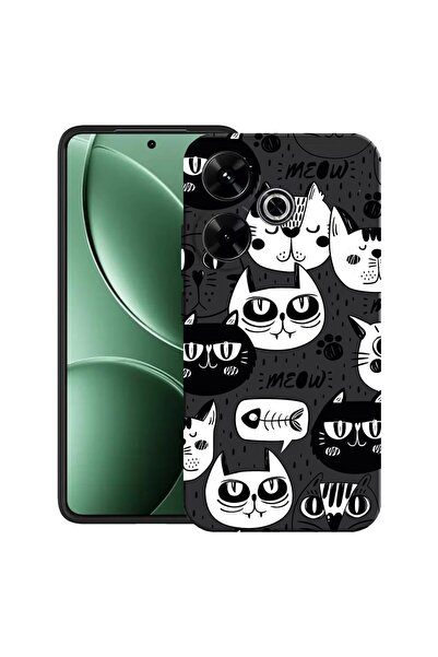 bestcase Husă pentru Xiaomi Redmi 13x cu Design Cool Cats, TPU Mat Ultra Subț...