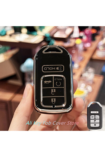 Choice8 غطاء مفتاح سيارة أسود لتويوتا وهوندا أكورد وسيفيك وسي آر-في وإتش آر-ف...