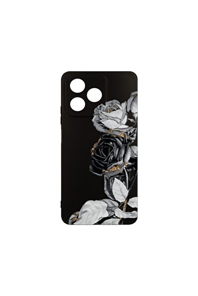 bestcase Husă pentru Xiaomi Redmi 13, Silicon subțire, Negru Trandafiriu, Pro...