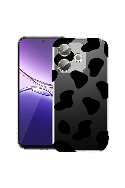 bestcase ¬Æ Husa pentru Xiaomi Redmi 13x / Poco M6 4G cu Design Black Cow, Cl...