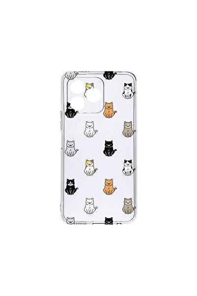 bestcase ¬Æ Husa Clear Silicon 2MM, Compatibila Cu Xiaomi Redmi 13, Cat Patte...