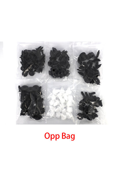 Choice3 Opp Bag 100pcs 6 Sizes Mixed Auto Fastener Car Bumper Clips Body Push...