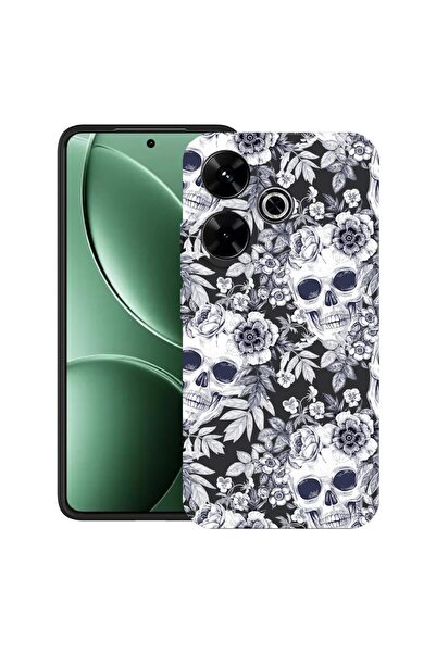 bestcase Θήκη για Xiaomi Redmi 13x με Σχέδιο Νεκροκεφαλή Μαύρο και Λευκό, TPU...