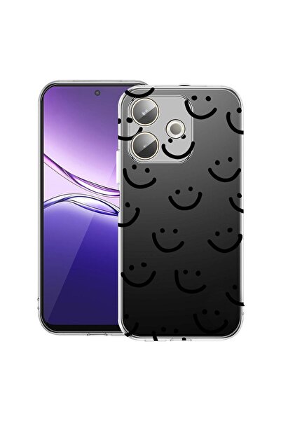 bestcase ¬Æ Husa Clear Silicon pentru OPPO A5 Pro 5G, Smiley, 2042415 T 1056