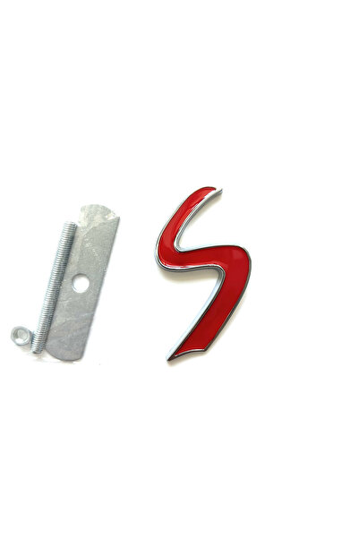 Choice1 silver red 1pc 1pc metal S front grille middle mesh car logo suitable...