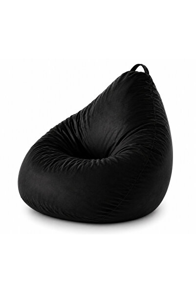 Geladi Fotoliu Bean Bag XXL tip para Kronos, 110x85x85 cm, Negru, Umplutura s...