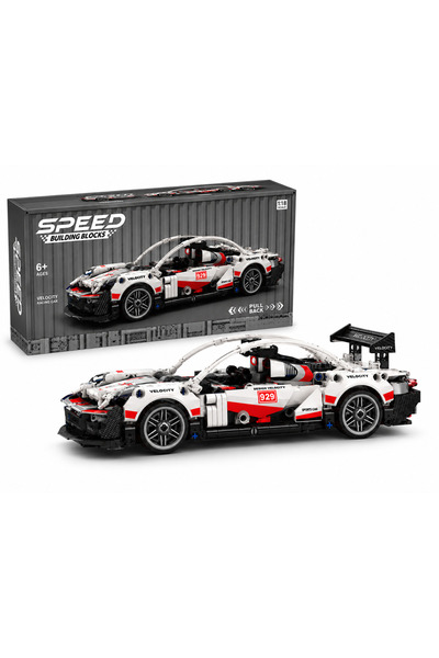 MG Concept Gri Yarış Arabası Yapı Blok Oyuncağı Spor Araba Model Seti