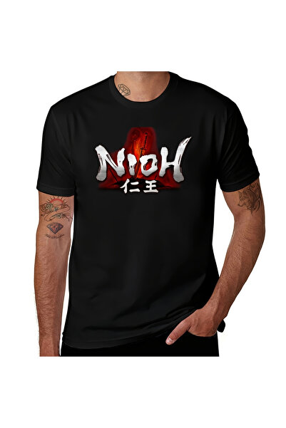 Chic Bloom تي شيرت برسومات جرافيكية للرجال من Nioh HQ Logo