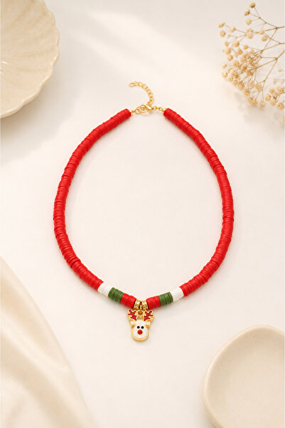 Archhazel Jewelery Red Deer Charm Necklace