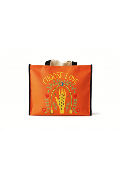 MelsandMano Moo Shopping Bag Kadın Baskılı Büyük Boy Su Geçirmez Omuz Plaj Ça...