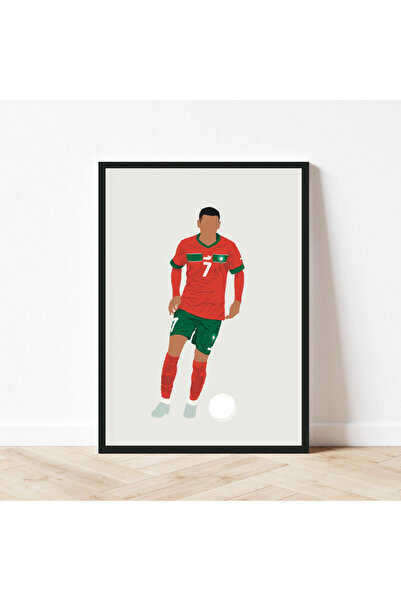 Boomah Accessories Hakim Ziyech, The Atlas Lions, Morroco Poster with Frame 5...