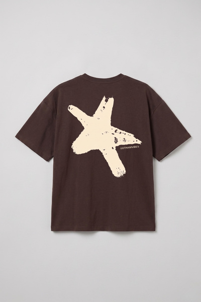 gothamvibes Boxy Star Brown Premium T-Shirt