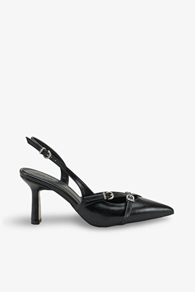 İNNABUTİKK Pantofi cu toc pentru femei Recca - Negru Rustic