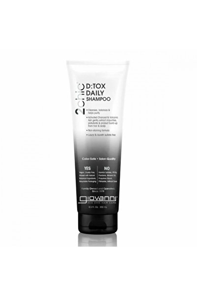 Giovanni Daily Detox Shampoo with Charcoal and Volcanic Ash Energizer / 250ml