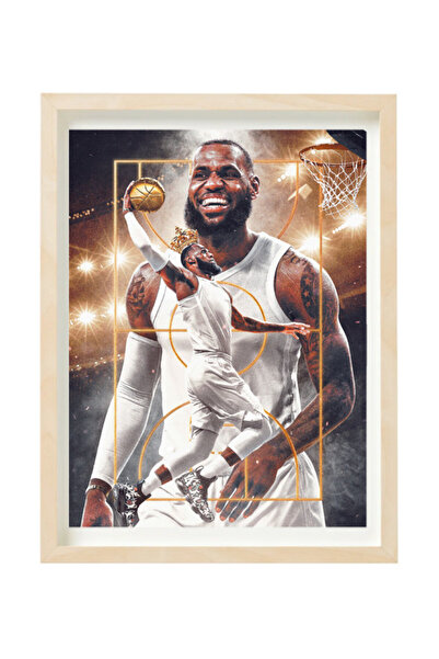 Boomah Accessories LeBron James Basketball Poster with Frame 30x40cm